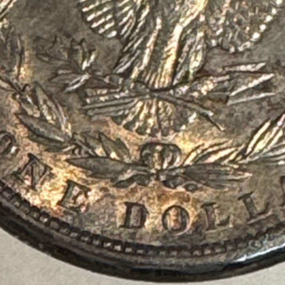 1898 Morgan Silver Dollar $1 | Philadelphia Mint | Est. MS61–62 | 90% Silver - Picture 3 of 3